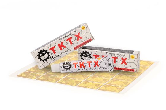 ৩-৫ ঘন্টার জন্য লিডো কেইন সহ টিকেটিএক্স নরমিং ক্রীম ব্যথা উপশম এবং আধা স্থায়ী মেকআপ