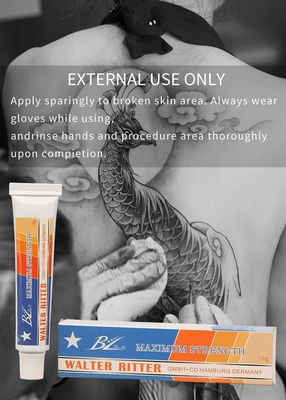 নন-গ্রীসি OEM/ODM সেমি-পারমানেন্ট মেকআপ ট্যাটু নমিং ক্রিম ১০ গ্রাম দ্রুত কাজ করে ব্যথা উপশম