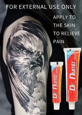 Dr Numb Topical Tattoo Numb Cream Lido-caine Skin Cream for Waxing Miro Blading Miro Needling