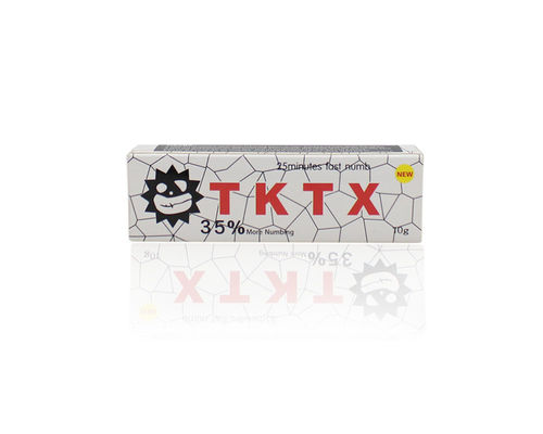 10g TKTX হোয়াইট নাম্বিং ক্রিম ভুরু ঠোঁটের ব্যথা বন্ধ করার জন্য অ্যানেস্থেটিক লিডোকেন ক্রিম