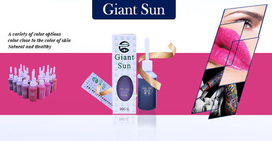 GIANT SUN সেমি পারমানেন্ট মেকআপ পিগমেন্ট / ভ্রু ঠোঁটের ট্যাটুর জন্য আসল ট্যাটু কালি 20ml