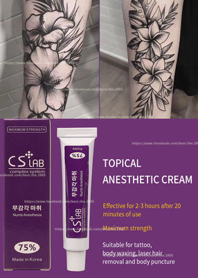ব্রাউ ট্যাটু নম্ব ক্রিম অ্যানাস্থেটিক ক্রিম CSLab 75% স্থায়ী মেকআপ লিকোকেন ক্রিম