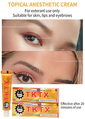 লেজারের চুল অপসারণের জন্য আসল TKTX হলুদ নাম্বিং ক্রিম 10 গ্রাম মাইক্রোনিডলিং