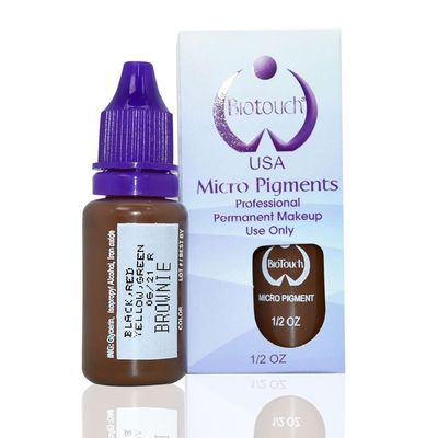 Biotouch 15ml বিশুদ্ধ রঙ্গক মাইক্রোব্লেডিং স্থায়ী মেকআপ ট্যাটু কালি রঙ্গক