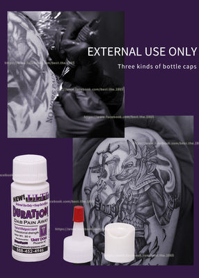 স্থায়ী মেকআপ ট্যাটু নাম্বিং জেল 30ml OEM লোগো ব্যথা মুক্ত ট্যাটু অ্যানেস্থেটিক জেল
