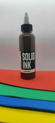 জৈব ভেগান সলিড কালি ট্যাটু কালি গাঢ় বাদামী 30ML 260ML অ বিষাক্ত