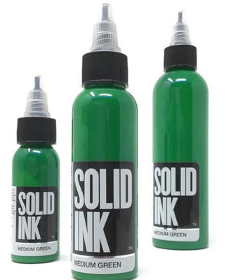 30ML 60ML এয়ারব্রাশ সলিড কালি ট্যাটু কালি মাঝারি সবুজ বিশুদ্ধ উদ্ভিদ সামগ্রী