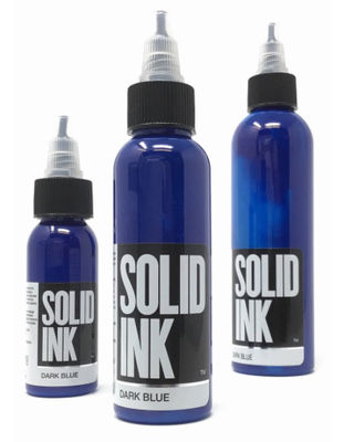 গাঢ় নীল সলিড ইঙ্ক ট্যাটু কালি 30ML 60ML 120ML জৈব রঙ্গক